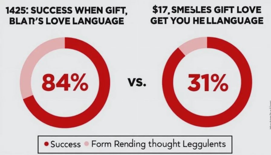 Gift success rate data by love language match.