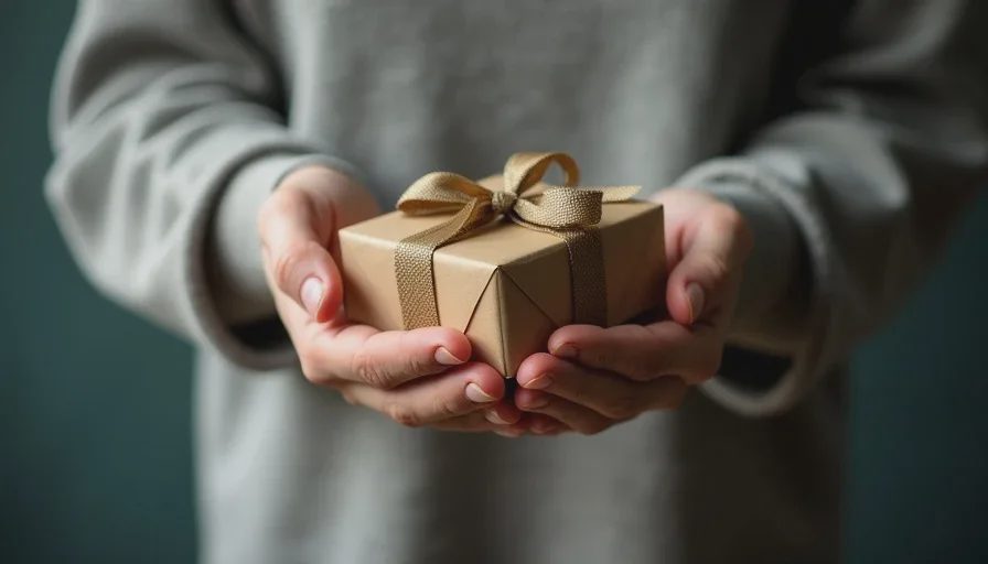 Gift as substitute for words – unable to replace apology.