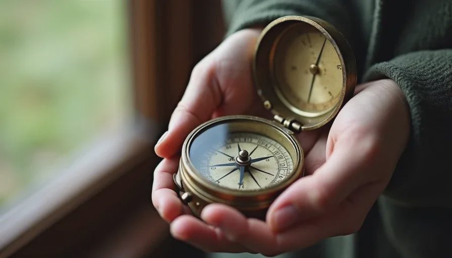Vintage compass – gift of direction and discovery.