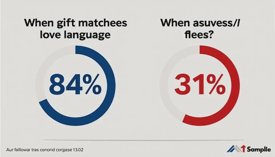Gift success rate data by love language match.
